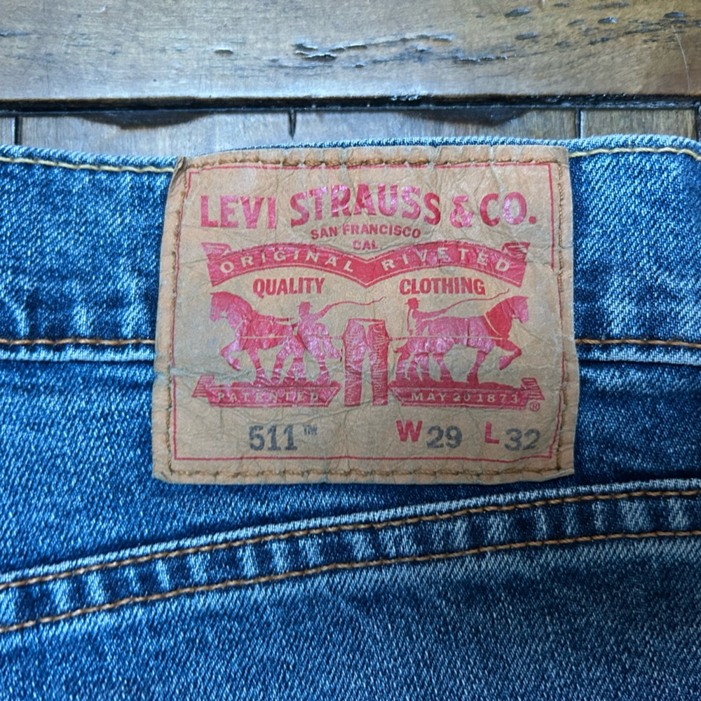 Levi’s 511 Patchwork straight jeans size 29 - Picture 6 of 8